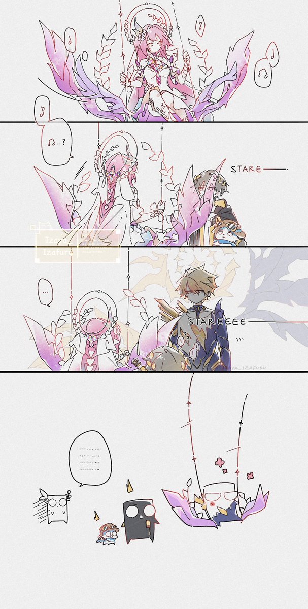 “Wha—hold on Khaslana, no cutting! Are you even listening?? Khaslanaa…!”
“Awooo!!”