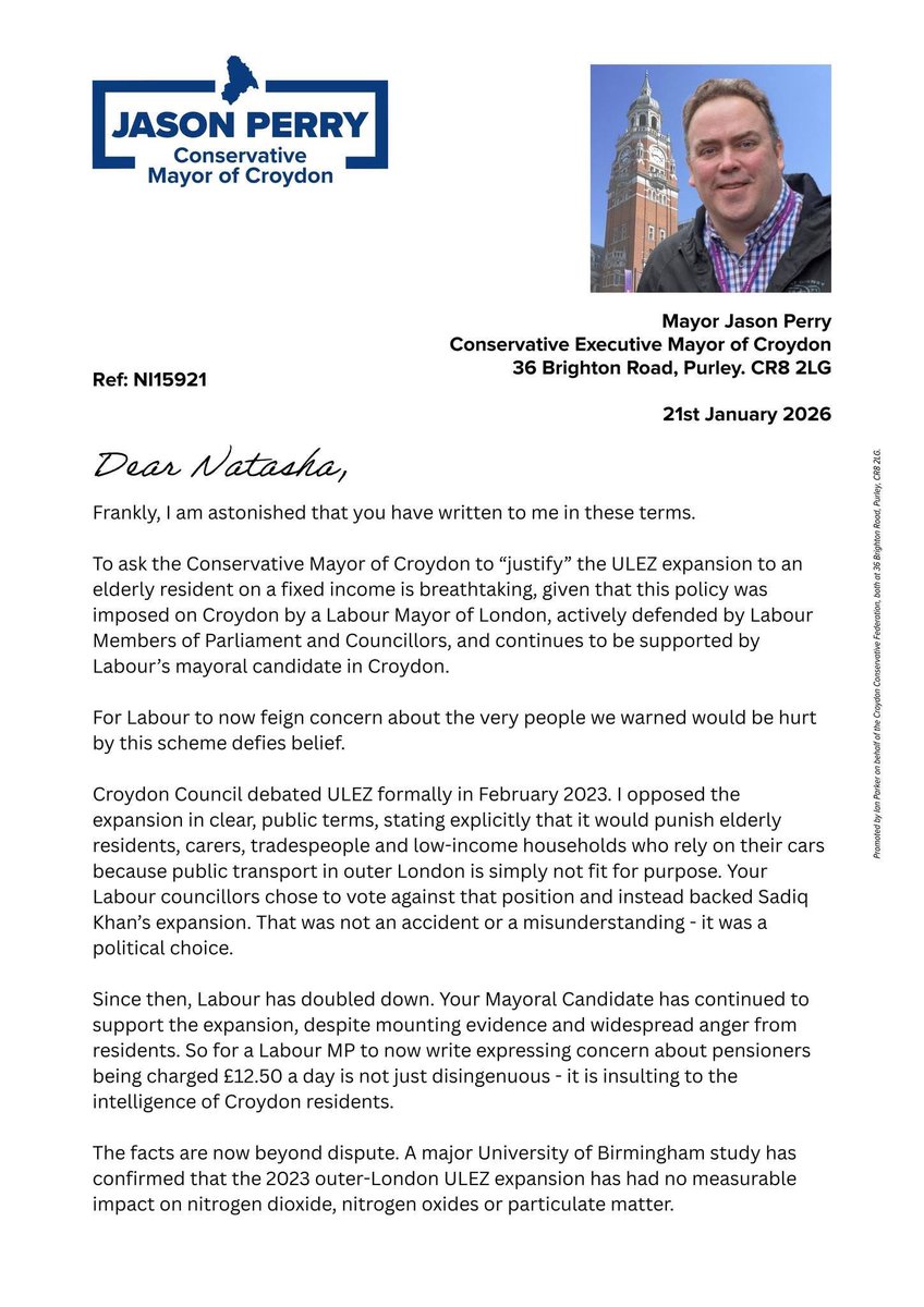 Jason Perry - Mayor of Croydon tweet media