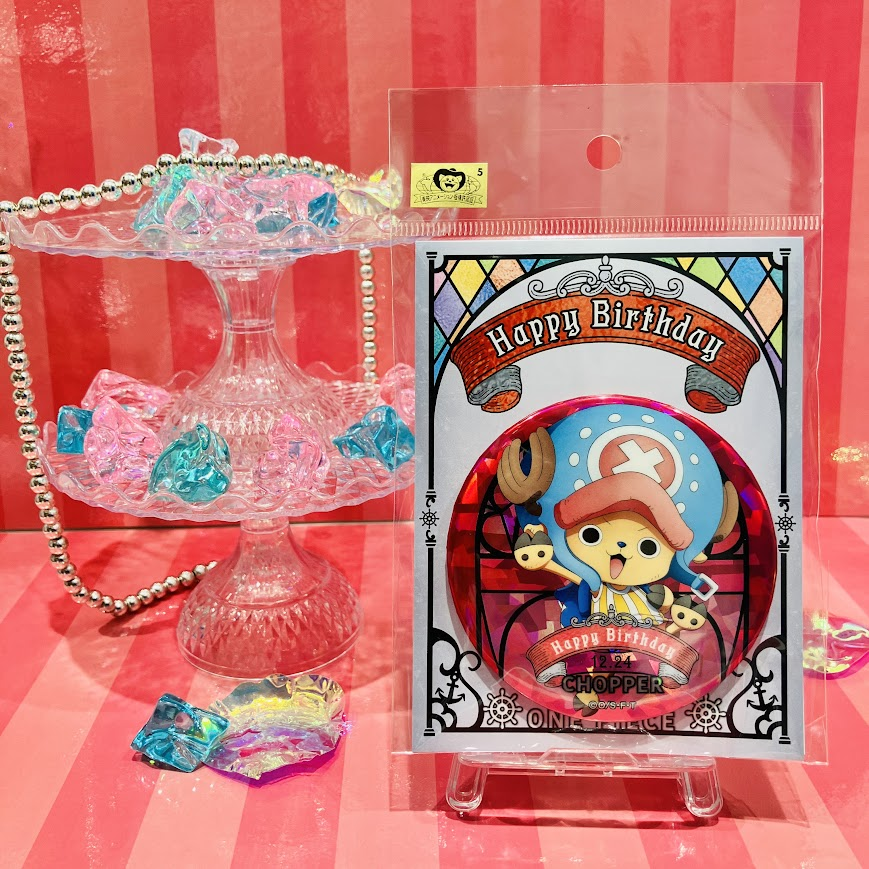 再入荷】麦わらストア限定 HBDステンドグラス風ホログラム缶バッジ