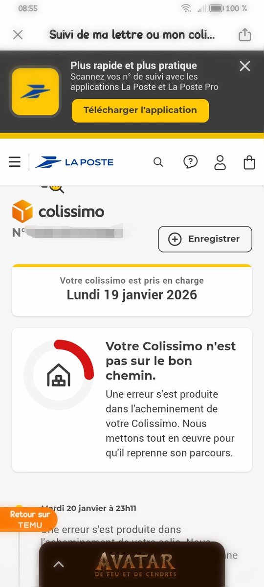 Bizarrement avec les transporteurs:
UPS
DHL
Mondial Relay
DPD
Relais Colis
Etc... Très peu de problèmes.

Mais Chronopost et Colissimo.
C'est systématique. 

Bougez avec la poste qui disait l'autre.

#SaMéméLaChawouette