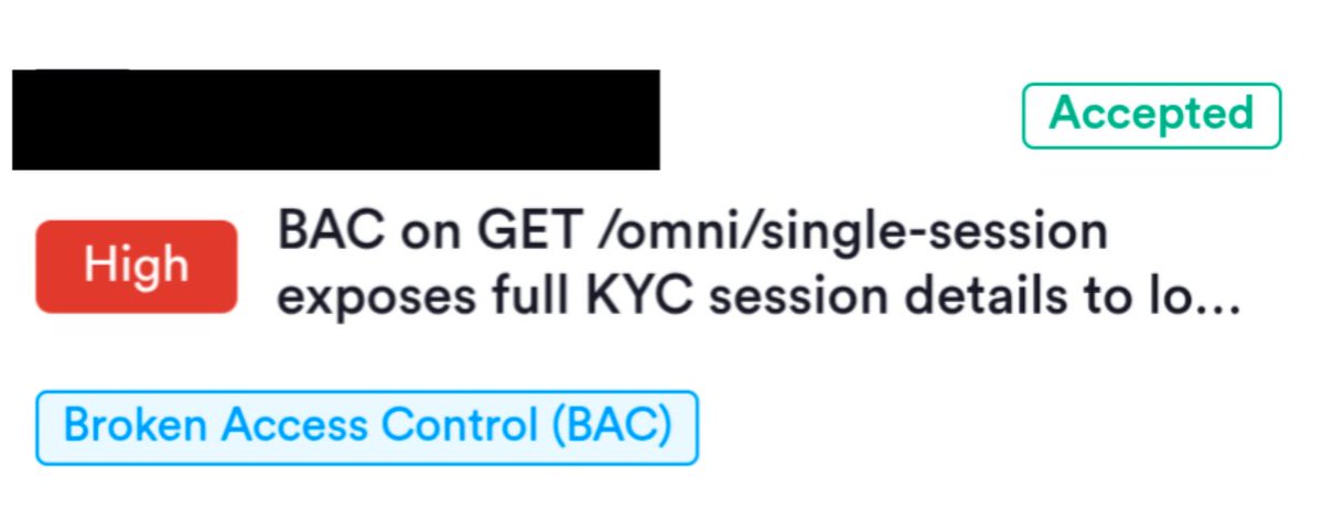 mrdesoky0's tweet photo. Got high severity vuln via 401 bypass

Low-priv got 401 on normal GET path. /.? appended bypassed it and leaked full sensitive data (PII, images, geo, fingerprints)

Normal: /omni/single-session?id=xxx (401)
Bypass: /omni/single-session/.?id=xxx (succeeds)

#BAC #bugbountytips https://t.co/rkqN7lupGx