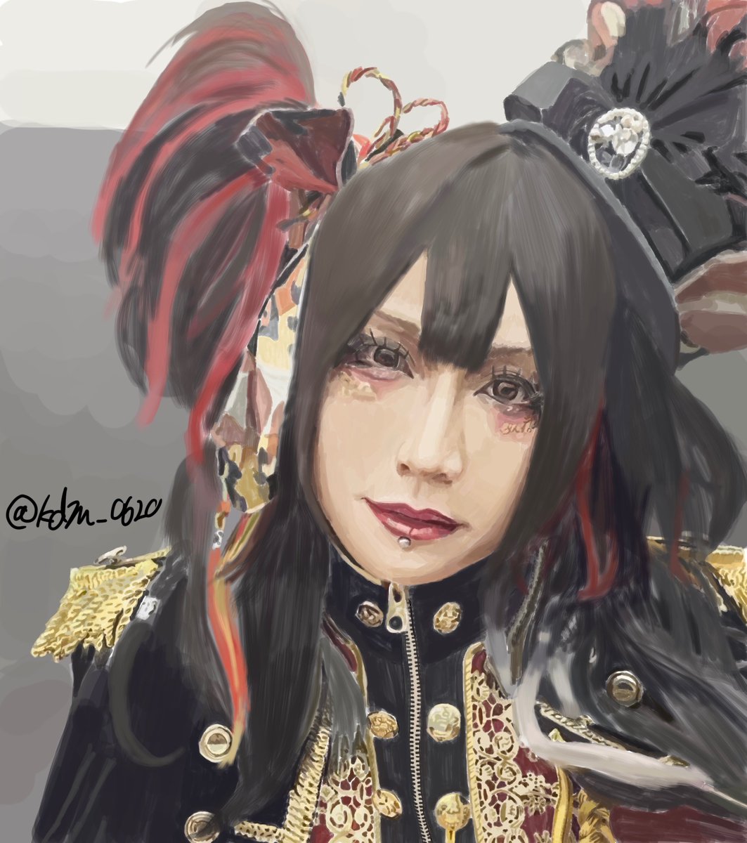 kdm_0620's tweet image. ※背景加筆
#V系ファンアート