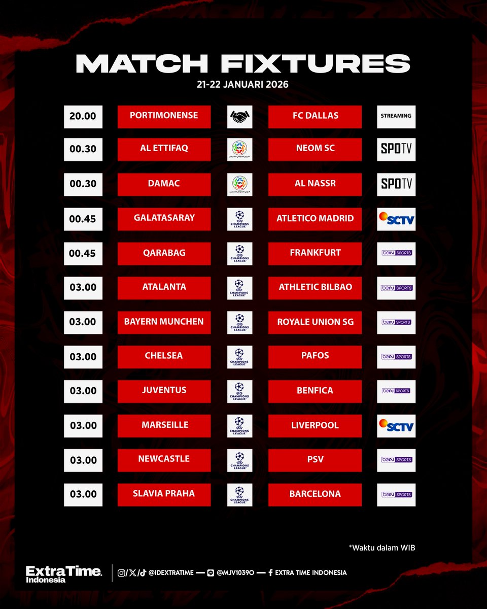 #JadwalBolaETI Malam Ini!

Kiri atau kanan wib?