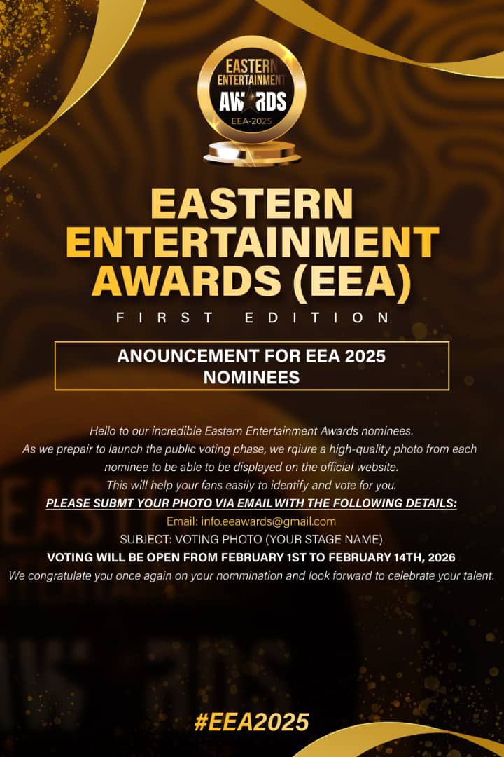 EEAAWARDS's tweet photo. IMPORTANT NOTICE 
#EEA2025 https://t.co/dhsFkW0AYA