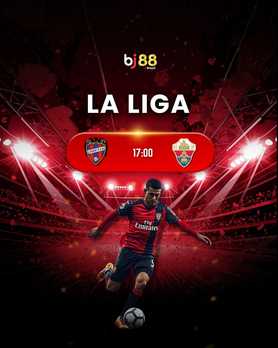 boraJogarofc's tweet photo. ⚽️ La Liga – 17:00
 Levante x Elche
Duelão importante no Campeonato Espanhol! Quem levará a melhor neste confronto? 🔥⚽️

#LaLiga #Levante #Elche #Futebol #JogosDeHoje #FutebolEuropeu
TELEGRAM: https://t.co/DNLYA9WT3I
INSTAGRAM: https://t.co/FUn9MV4huy https://t.co/yKftyPWtXN