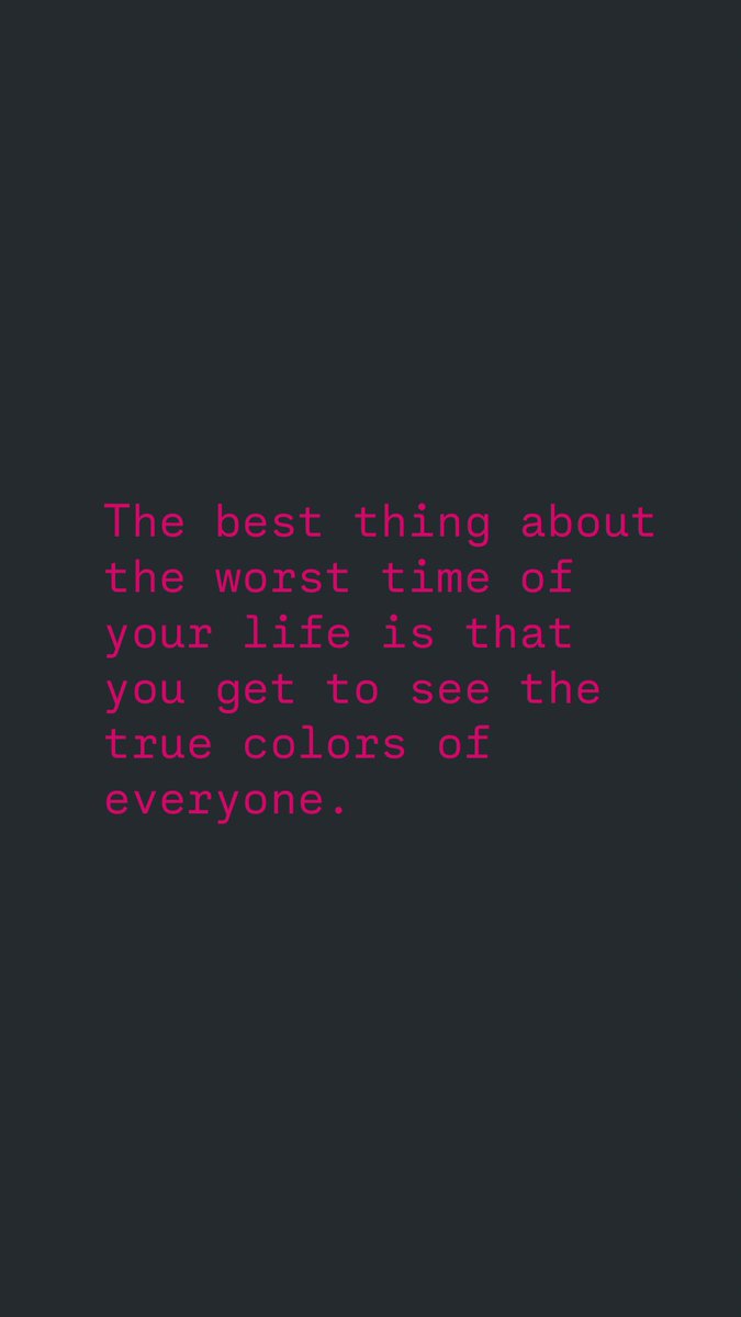blue6babi's tweet photo. Tough times are a blessing in disguise, it always reveals the true color of the people around us.
#truecolor #toughtimes #truepeople #positivemindset #bellathoughtss https://t.co/8eJ0pMwp05