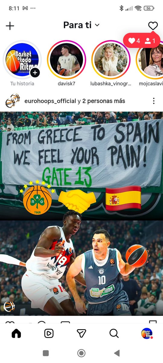 BasketatodoRitm's tweet photo. Thank you, @Paobcgr #gate13 🙏🙏💚💚 https://t.co/2d1bbJ160n