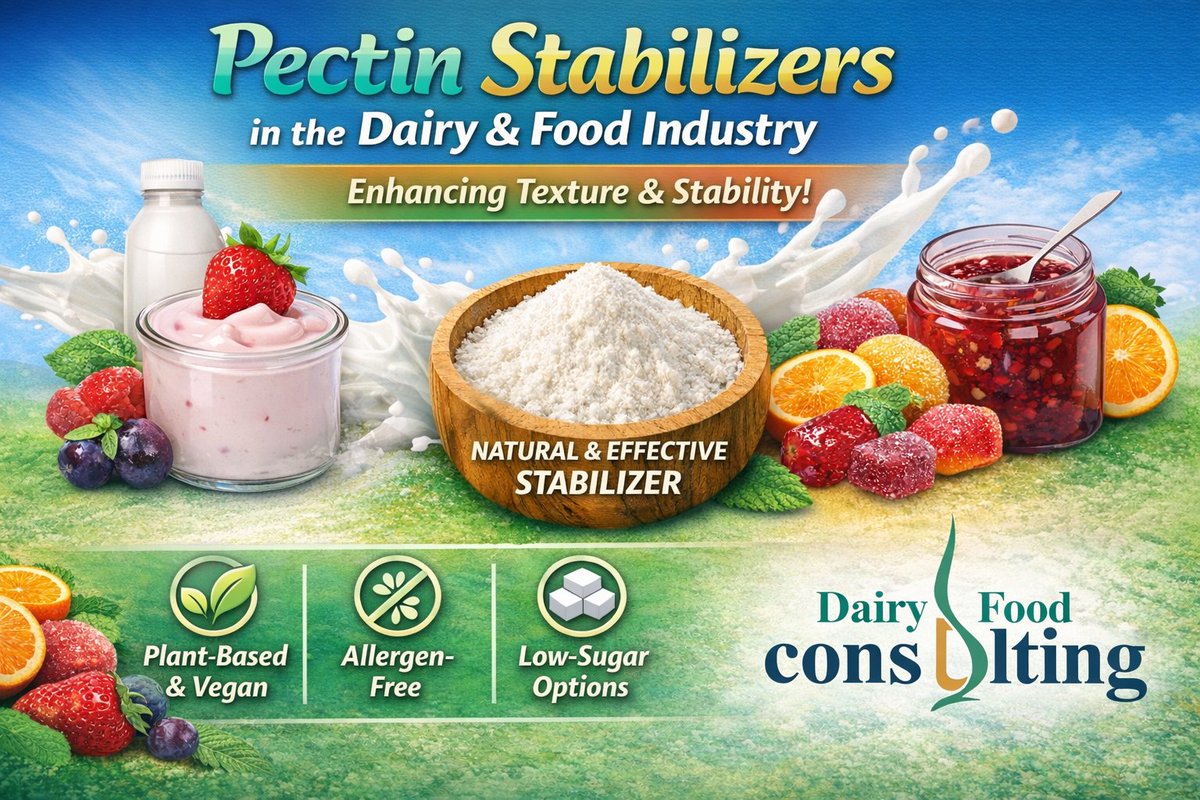 dclafrica's tweet photo. 🌿 Pectin Stabilizers for Dairy & Food
Improve texture, stability & shelf life with clean-label pectin—ideal for yoghurts, jams, desserts & beverages.
✔️ Plant-based | ✔️ Allergen-free
👉 Shop with us
#Pectin #FoodIngredients #DairyIndustry #CleanLabel https://t.co/CAOPArvEte