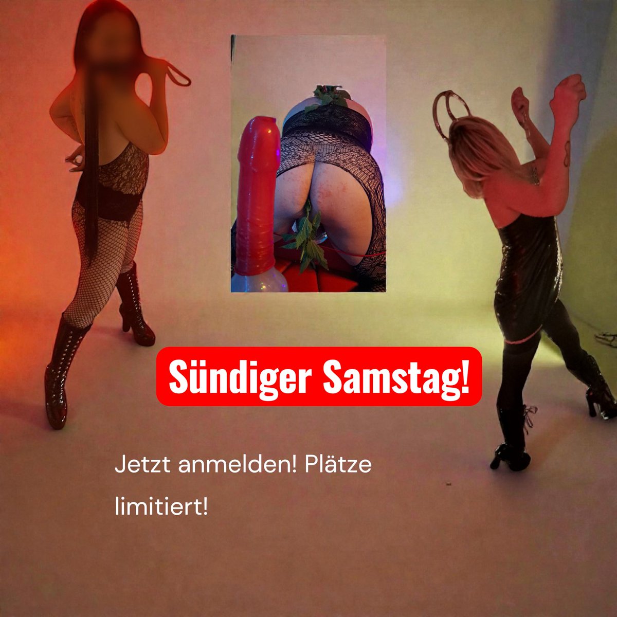 🖤 Samstag der Sünde 🖤
Jeden letzten Samstag im Monat – das ewige Ritual der Verdorbenheit kehrt zurück.
Ich, Lady Lilith des Lys, und Lady Anastasia L’Extase Noire öffnen erneut unseren dunklen Thron in Zürich City.
Zwei unerbittliche Herrinnen. Eine Schar zitternder Kreaturen.