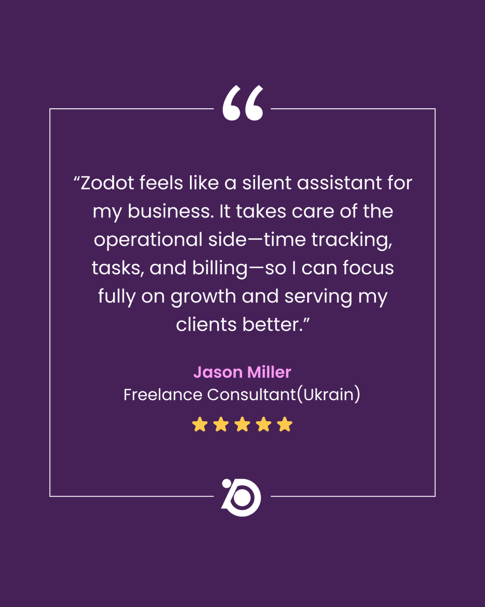 Zodot_team's tweet photo. Trusted by freelancers globally 🌍
An all-in-one platform that quietly handles tasks, time tracking, and billing—so you can focus on growing your business.

Explore Zodot here - https://t.co/338A5IE7zp

#Freelancers #Startups #Entrepreneurs #Businesses #Developers https://t.co/RFpXQwtjE6