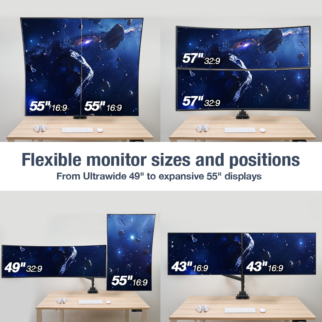 AVLT_Global's tweet photo. Clean desk. Connected workflow.
AVLT-DM107-1 is a dual stacking monitor arm designed for 57" super ultrawide monitors in the form of a pole-mounted setup with height adjustability and built-in USB-C &amp; USB-A ports.

👉 https://t.co/3Nnp7huf74

#AVLT #DualMonitorArm #DeskSetup https://t.co/9Y6wGpqRws