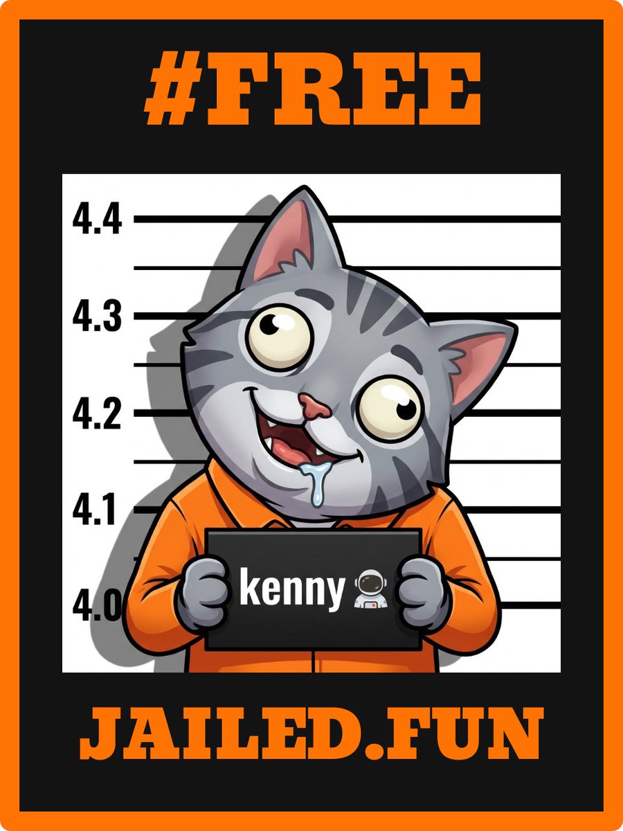 HOLAKHEN's tweet photo. personal news: i got life sentence

moving into @Jaileddotfun soon

[ drop your mugshot here👇] https://t.co/n6KsrlVUGd