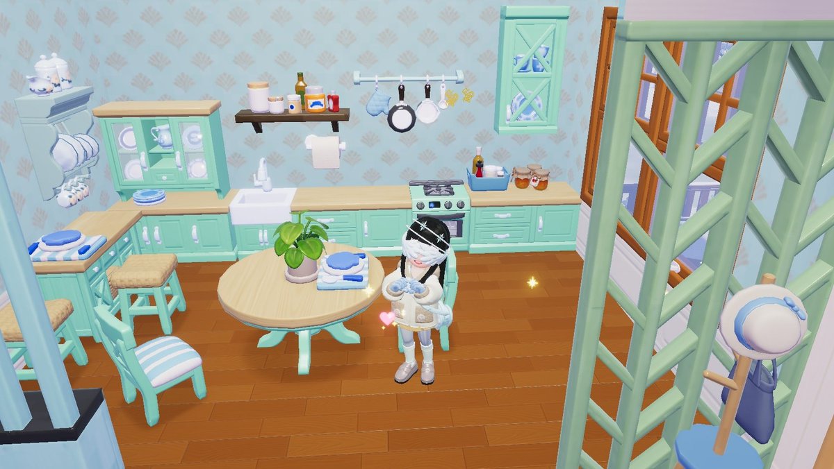 icyyiscool's tweet photo. Kitchen done! #heartopia https://t.co/ejgLcz51tP