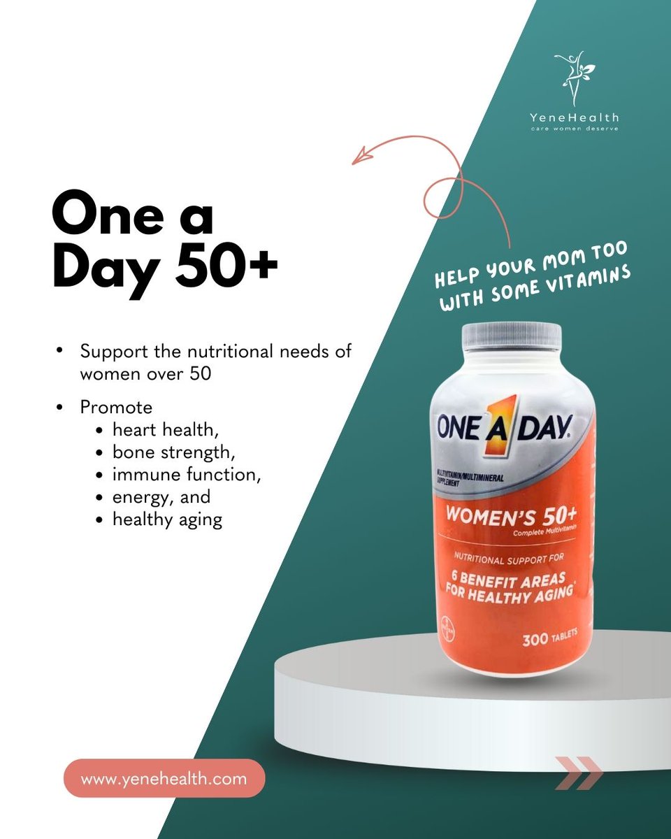 Your body changes. Your care should too.
Get Nature made prenatal vitamins for yourself, Palmers stretch mark lotion care for your journey, and One A Day Women 50+ multivitamins for your mom too.
📲 Order easily through the YeneHealth app (link in bio)

#YeneHealth #PrenatalCare