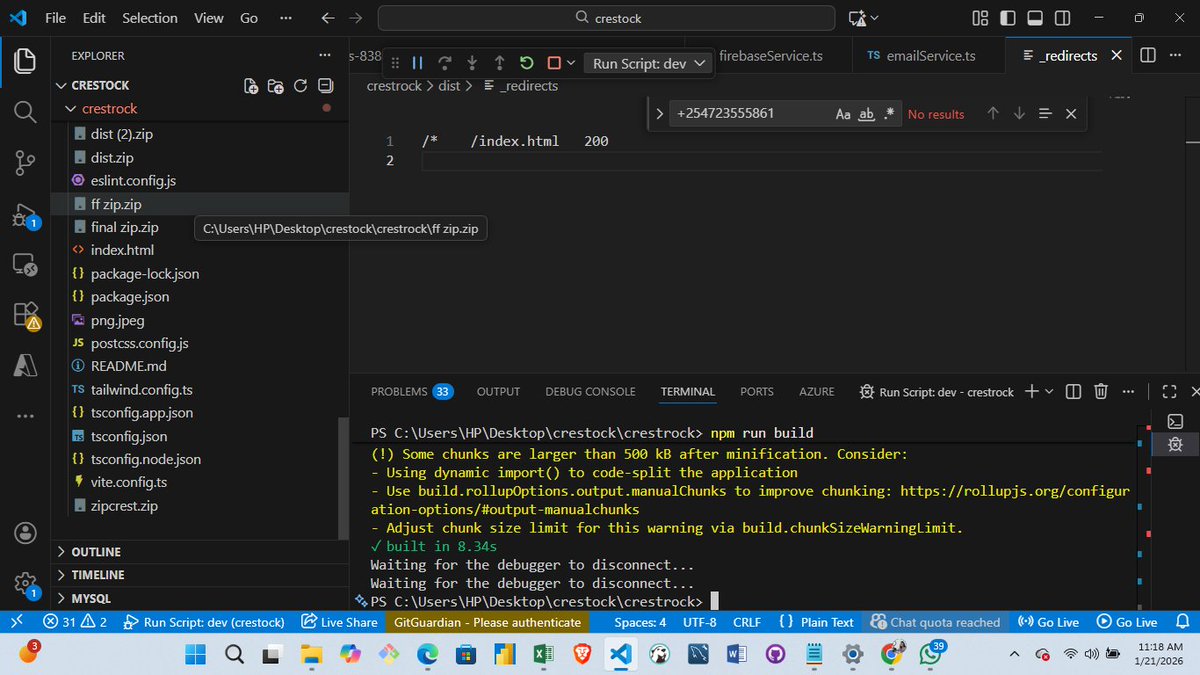 developed a site for a client to solve challenge: content database querying and management at scale.
includes CMS connected to NoSQL DB, allowing client to query, edit, and delete data in real time,
payment integration via Daraja.
here: shop.gadgets.crestrock.ltd
