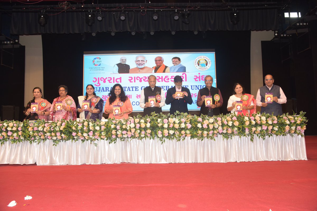 GSCU1960's tweet photo. 🌱 Youth Girls Cooperative Seminar 2025 | Ahmedabad 🌱
Organized by GSCU on 19 Jan 2026 the seminar empowered young women to lead through cooperation.
Inspiring messages from Shri Ghanshyambhai Amin, Padma Shri Savji Dholakia, Dr. Parul Patel &amp; Shri Sanjay Raval. https://t.co/yoA630zdX5