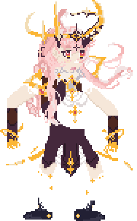 She do be goofy, but hey first proper attempt at a person Lisbell from #DuetNightAbyss doing the goofy groove emote!

#pixelart