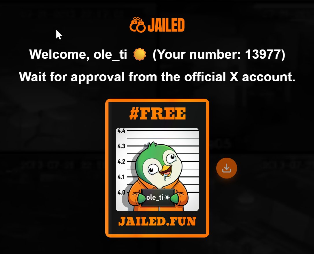 oleeeeeee_'s tweet image. 🚨 Personal update 🚨

Sentenced to life. No parole.

Moving into @Jaileddotfun 🏛️

I look absolutely unhinged 🤣🤣

WHO wants invite codes?

👇 Drop your mugshots