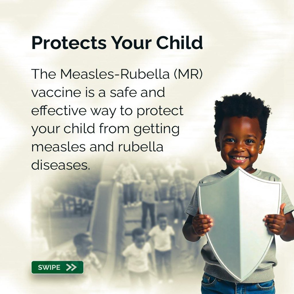 NphcdaNG's tweet photo. Measles and Rubella are highly contagious but completely preventable with vaccination. By vaccinating your child, you protect them from serious illness, prevent lifelong complications, and help keep our communities safe.

📍Visit the nearest health facility today!

#NPHCDA https://t.co/C6YwyXnBNw