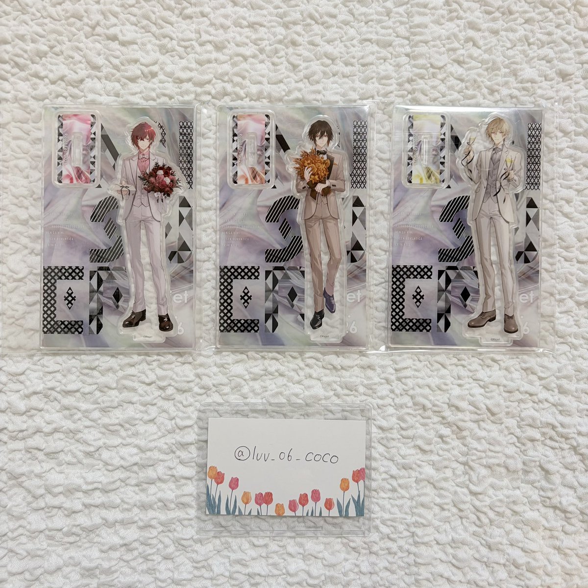 luv_06_coco's tweet photo. 《交換》クリミナーレ! クリミナ リジェフェス Rejetfes ブロマイド アクスタ

譲 アクスタ カラ ネロ ジェラルド
     ブロマイド キアーヴェ カラ ジェラルド

求 テンペスタ ルチア ダンテ ファンタズマ

Rejetfes手渡しor郵送
お気軽にお声掛け下さい。宜しくお願いいたします https://t.co/CwbJwQhPCJ