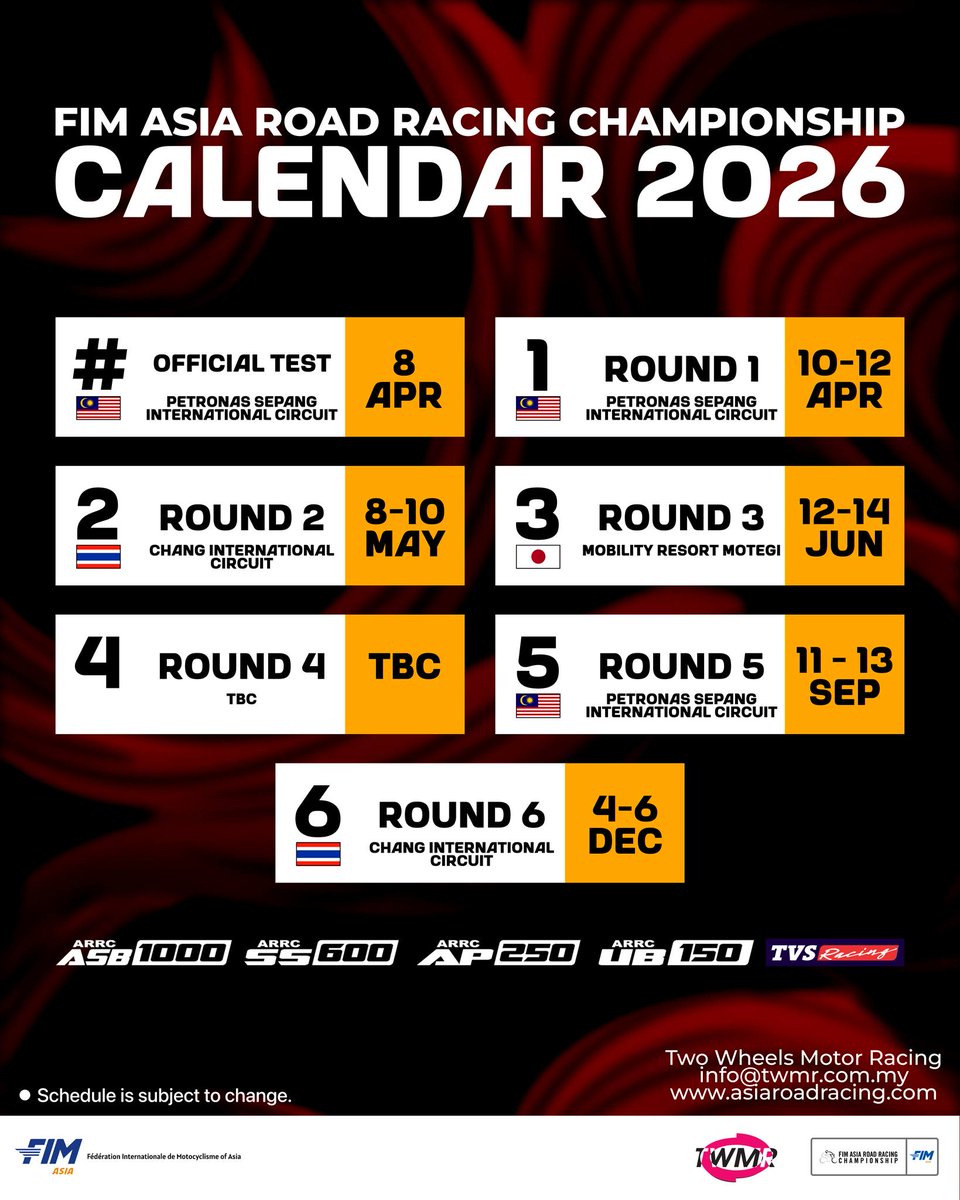 Asia Road Racing Championship 🏁 tweet media