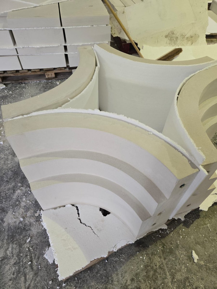 These are large connecting corners for a bespoke head and jamb detail.  Final images to follow once complete, can't wait.

Full package from start to finish. Your one stop shop for all your precast requirements contact us today.
sales@stonebydesign.co.uk