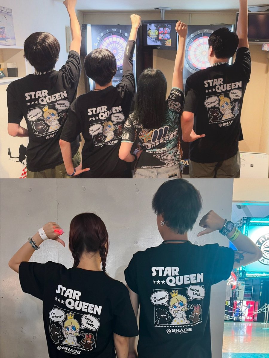 ぷぅみ〜ぃページ MとXL残り1着ずつだそうです🙂‍↕️🙂‍↕️ 背中のデザイン見せて写真