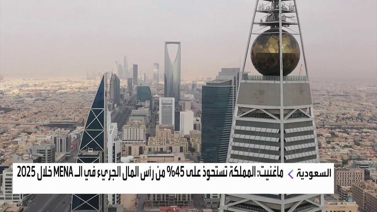ماغنيت: السعودية تتصدر منطقة الشرق الأوسط وشمال أفريقيا كأكبر سوق لرأس المال الجريء في 2025 الأسواق العربية _Business 