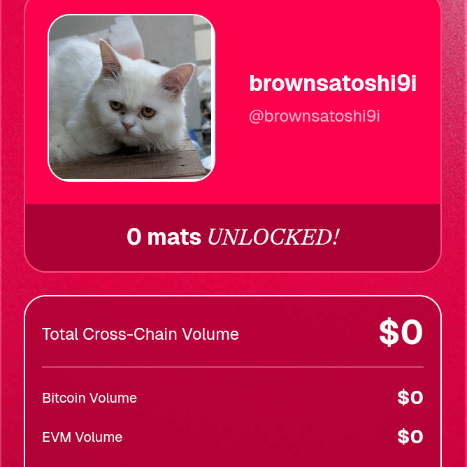 brownsatoshi9i's tweet photo. Just generated my Mezo Statement and unlocked 0 mats.

Backed by Pantera, Multicoin &amp; others with ~$80M TVL and growing fast.
Think you can beat my Observer? 😏
→ https://t.co/oafZ4N2hps https://t.co/GZd2oXi0iX