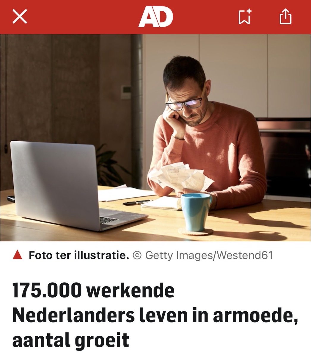 Werken en tóch arm zijn.
175.000 werkende Nederlanders komen niet rond door dure huren, hoge prijzen en onzekere contracten.

Door verkeerde politieke keuzes is deze armoede en onzekerheid toegenomen.

De betaalbaarheidscrisis kan en móét worden opgelost.