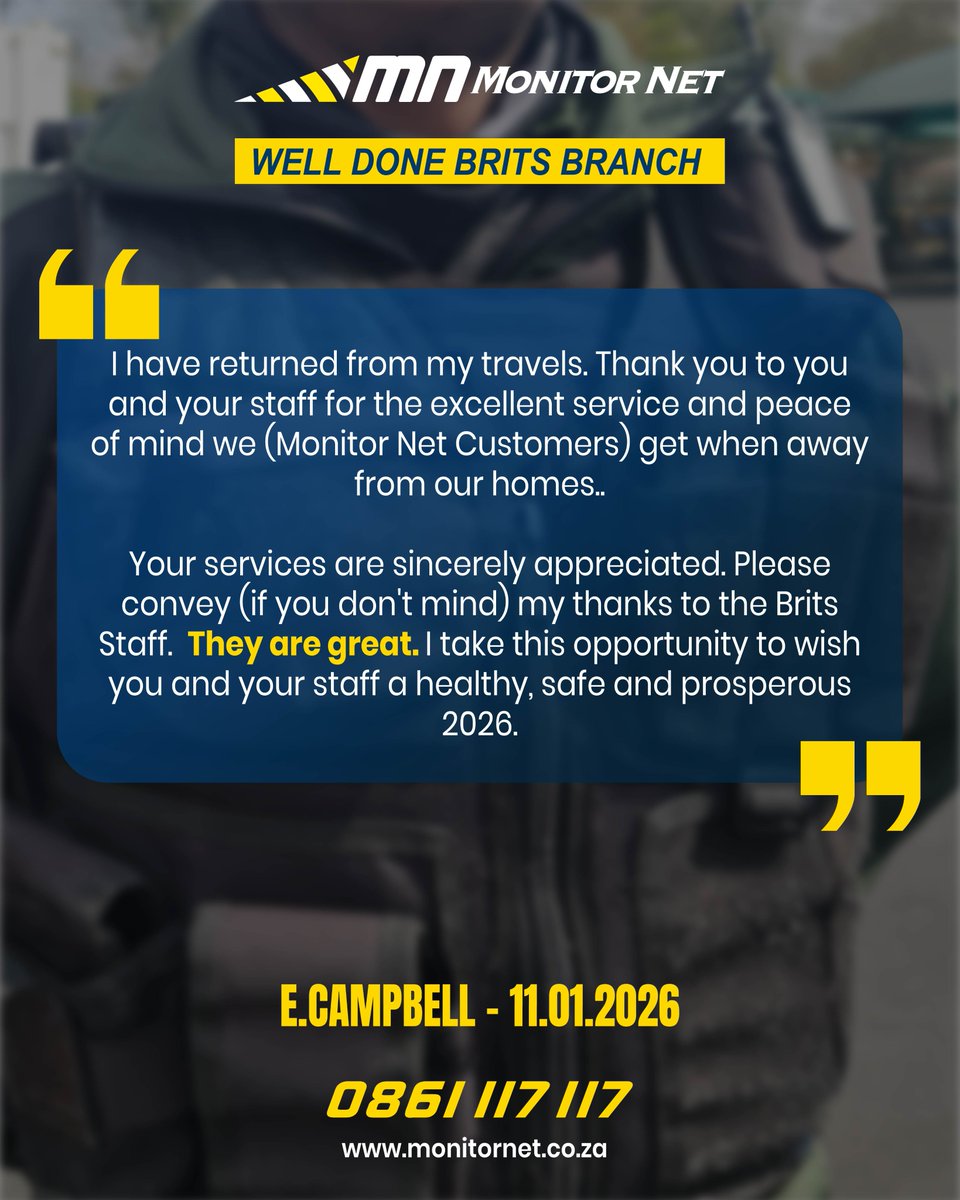 monitor_net's tweet image. Teamwork makes the neighbourhood safer!

A huge well done to the Brits Branch for going above and beyond.🔥 We’re proud to have you on the Monitor Net team!

⭐Rate us on Google⭐
g.page/r/CbB_utq_8n8W…

#MonitorNetSecurity #SecurityHeroes #SafeCommunity