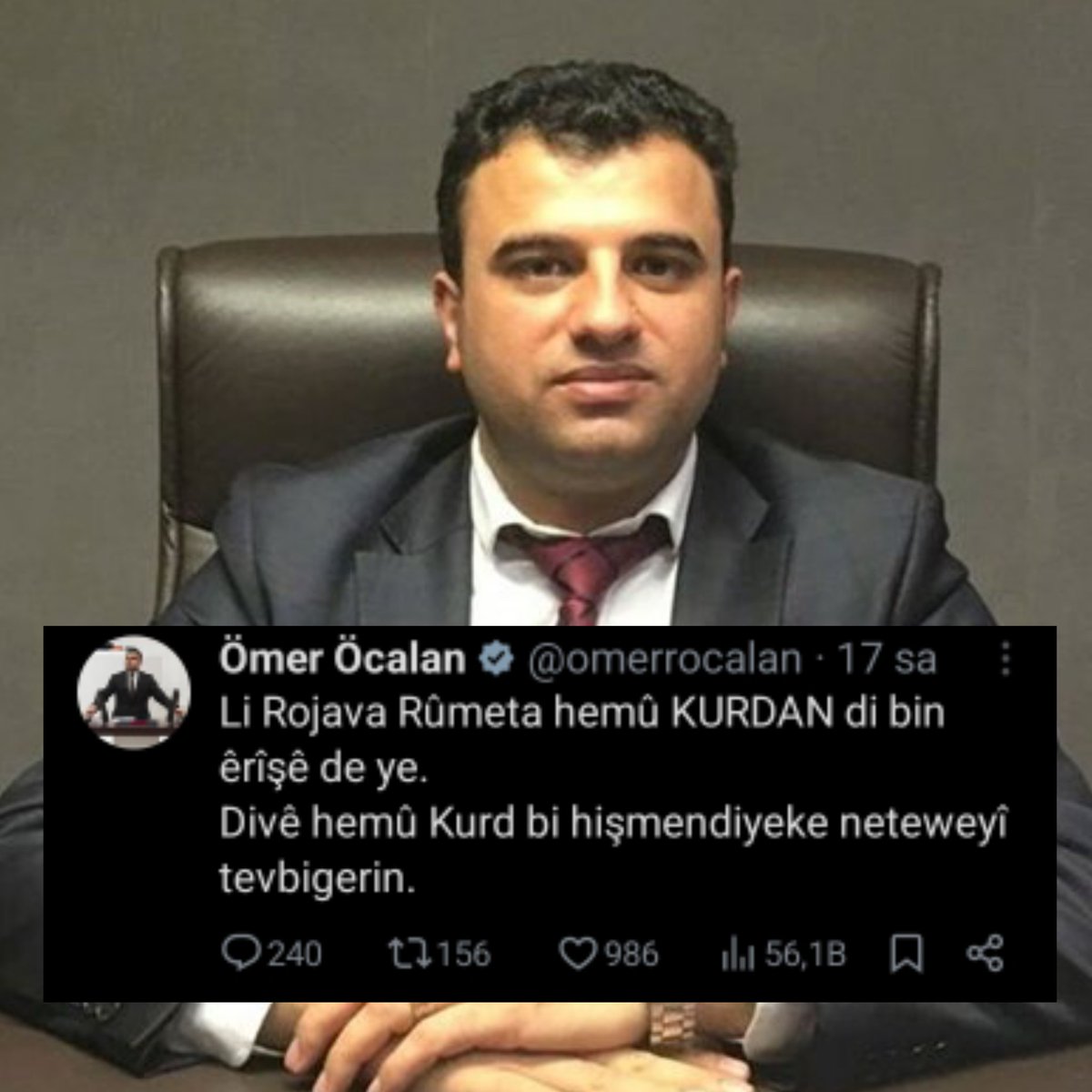 gundem_turkce's tweet image. Google Translate, Orospu Çocuğu Abdullah Öcalan'ın yeğeni DEM Parti Vekili Ömer Öcalan'ın yaptığı paylaşımı çevirmedi.