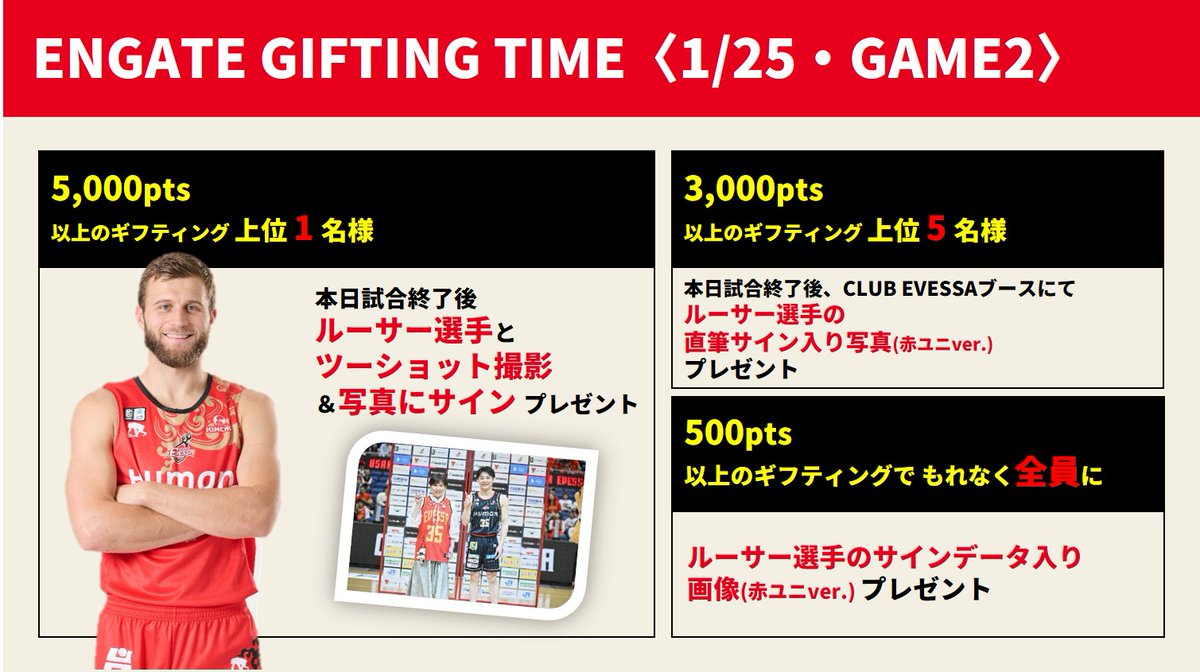 1/24・25 A東京戦 来場者限定イベント🎪 1/24(土)・25(日) #アルバルク