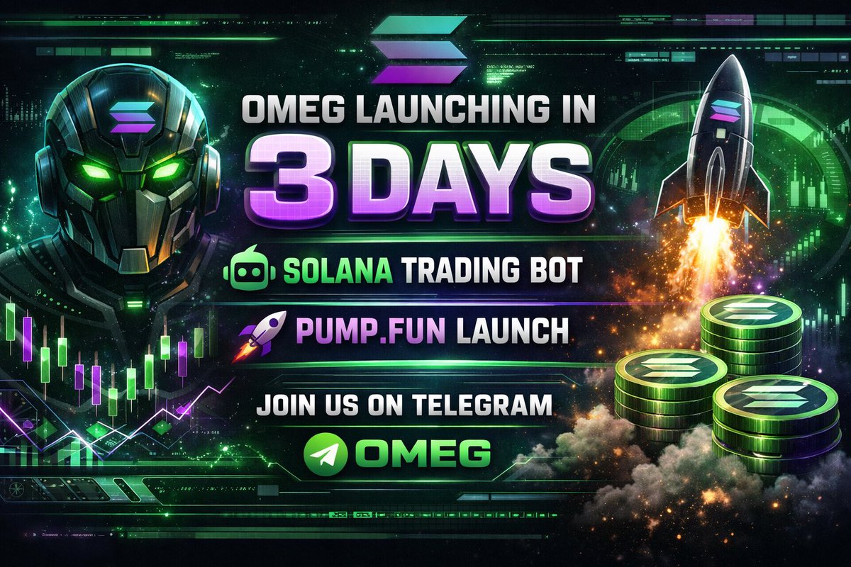 BASEBAMCHADS's tweet photo. 🚀 OMEG LAUNCHING IN 3 DAYS

We’re rolling out:
⚡️ A powerful Solana trading bot
🔥 A https://t.co/NBtjlGv6Oa launch on Solana

Telegram: https://t.co/Ova0ouYRNu
Join OMEG on Telegram and get ready.
The countdown has begun ⏳

#Solana #Crypto #TradingBot #PumpFun https://t.co/FOqTtrbSz3