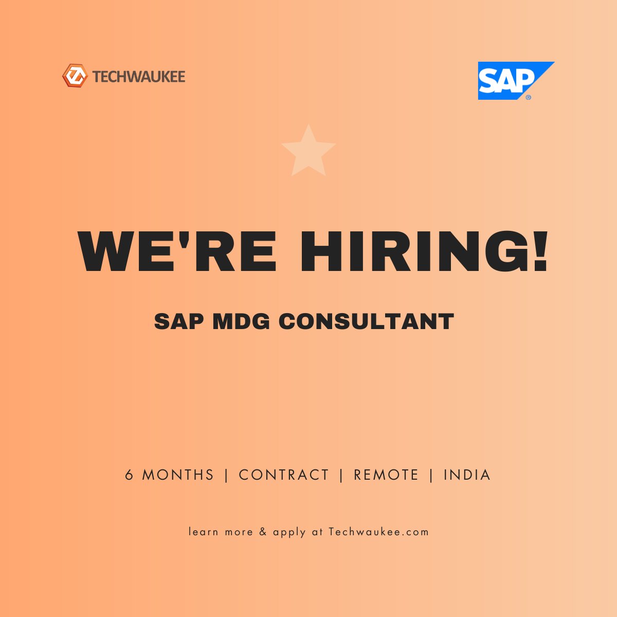 techwaukee's tweet photo. Techwaukee is currently inviting applications from experienced SAP MDG Consultants for an immediate contract engagement

Apply / View Job Details
🔗 https://t.co/NrBFDCxFQi

#NowHiring #SAPMDG #SAPCareers #Techwaukee #GOrecruitAI #ContractJobs #EnterpriseSAP #ProfessionalHiring https://t.co/LCG2bAXBW7