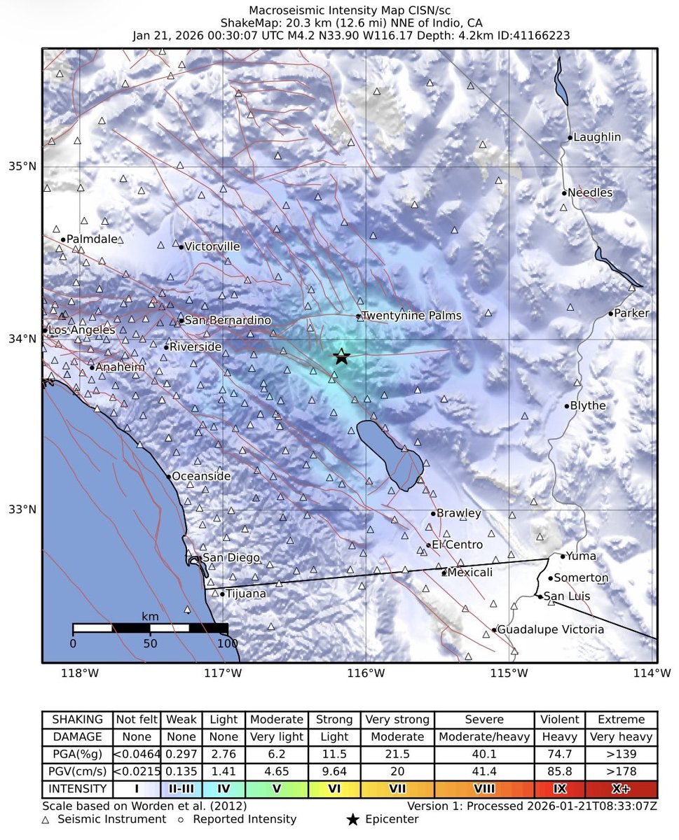 USGS ShakeAlert tweet media