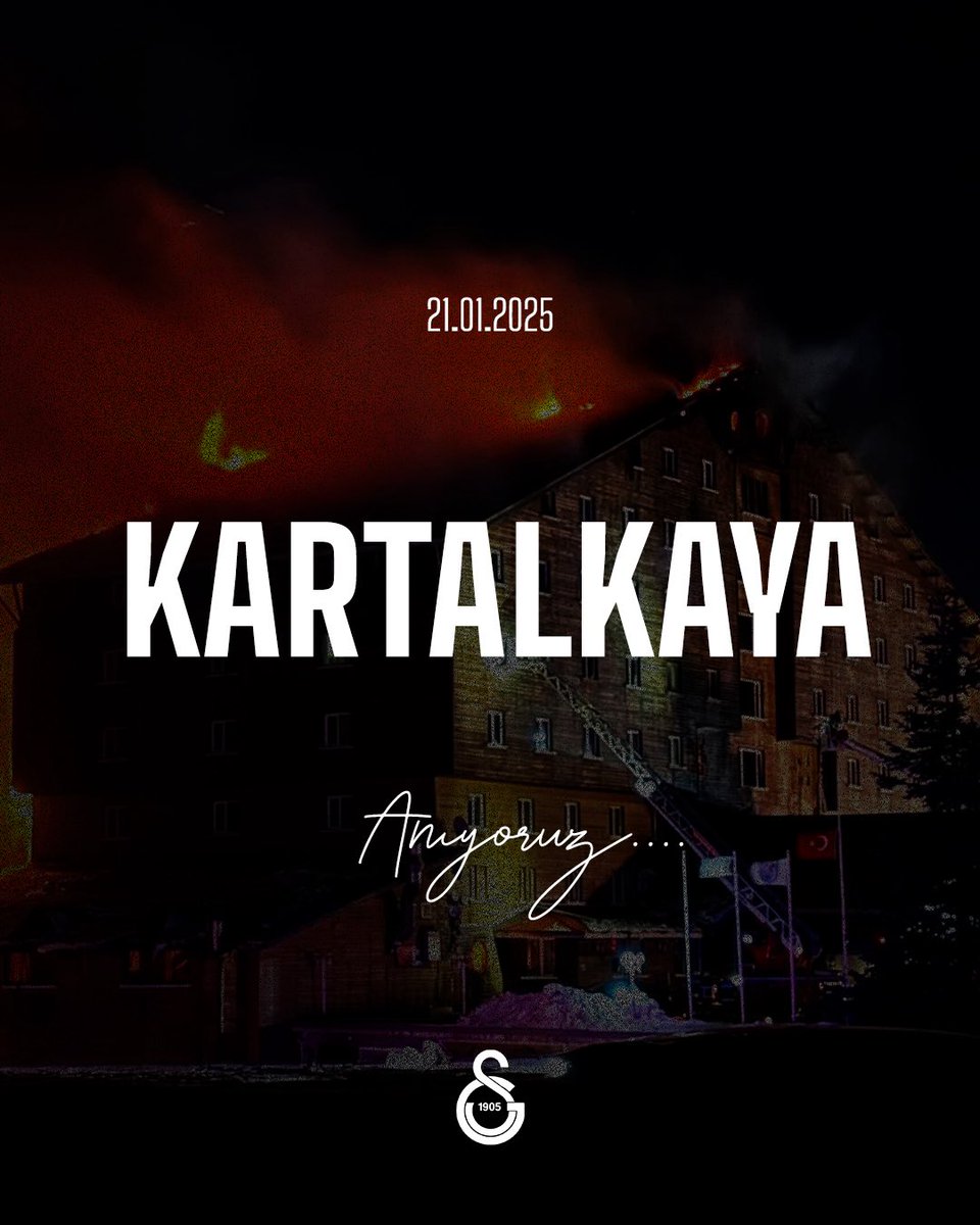 1 yıl önce bugün Bolu Kartalkaya Kayak Merkezi’ndeki otelde çıkan yangın sonucu hayatını kaybeden vatandaşlarımızı rahmetle anıyoruz.