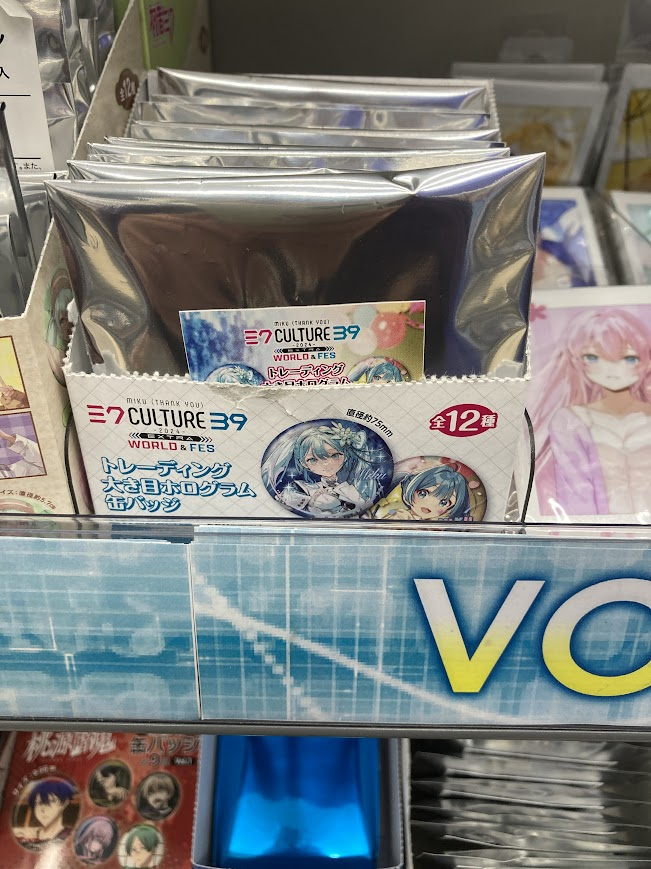 ミク CULTURE 39 ホログラム缶バッジ　2024 extra 4BOX 39Culture 2024 EXTRA トレーディング 大き目ホログラム缶バッジ（BOX