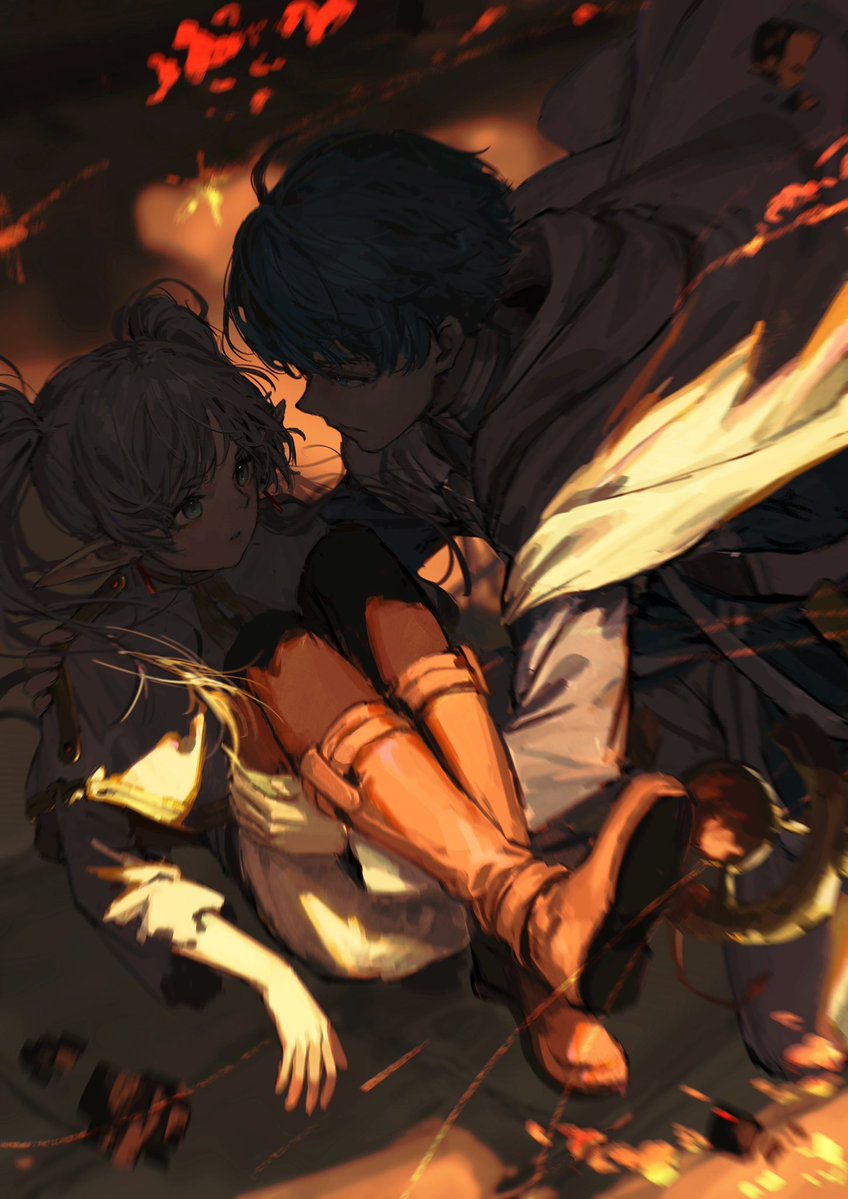 第29話ベストシーン　フリーレンとヒンメル描いた　#フリーレン　#ヒンメル　#frieren #himmel