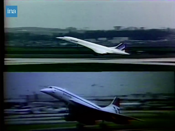 MuseeAirEspace's tweet photo. #CeJourLà #OnThisDay - Le 21 janvier 1976, les Concorde 🇫🇷 et 🇬🇧 décollent simultanément pour réaliser le 1er vol commercial du supersonique. Le #Concorde d’#AirFrance (F-BVFA) effectue le vol Paris - Dakar - Rio et celui de #BritishAirways (G-BOAA) relie Londres à Bahreïn. https://t.co/YE0yVcMDC6