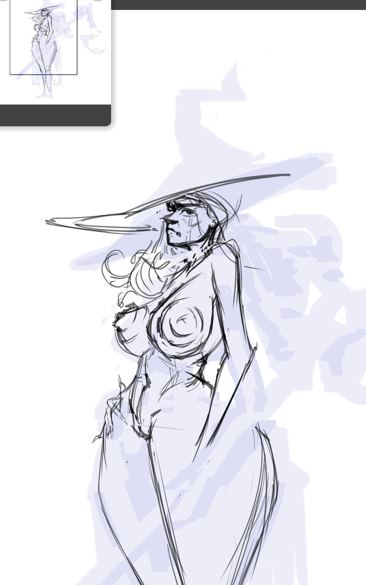 lucky_tray's tweet photo. #sketch #nsfw #art #OC #witch #boobs
This is a sketch of new adopt :3 I really like witches and I really don't like clothes... something has to be done about it... https://t.co/JQg5lvBTOM