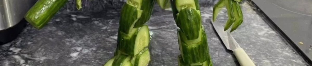 olurunbu's tweet photo. adam salatalıktan megatron yapmış daha etkileyicisini az gördüm