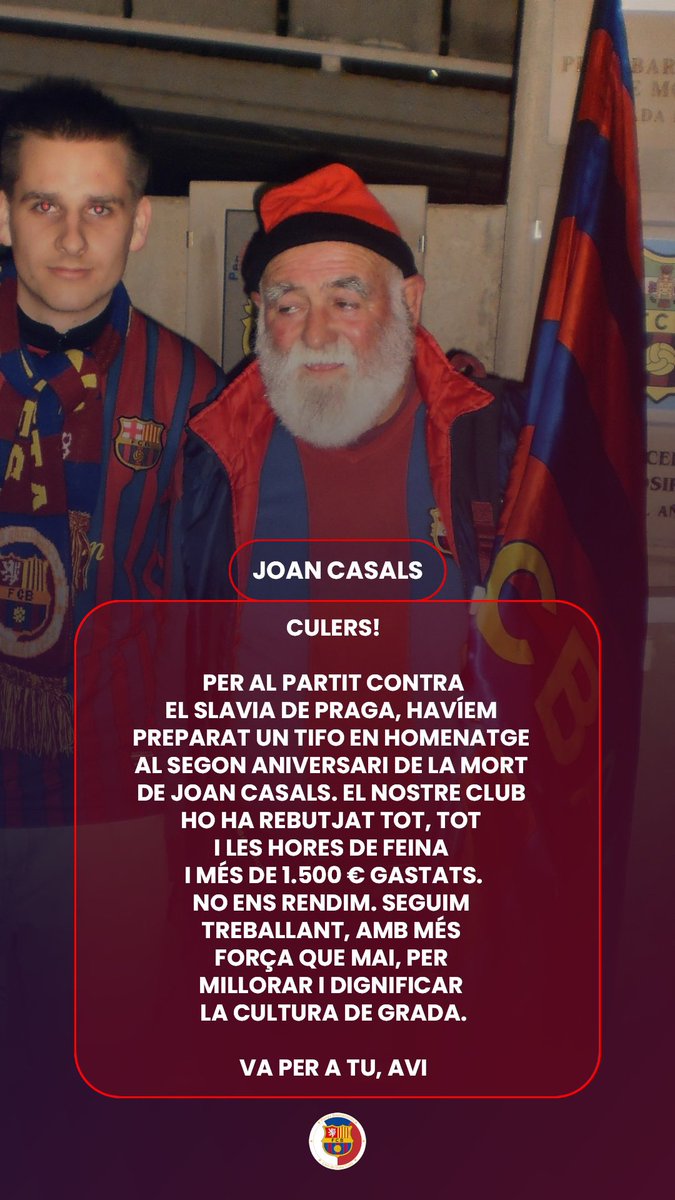 🚨🚨🚨MÀXIMA DIFUSIÓ! 🚨🚨🚨
#PBLleóDeDuesCues #SomBarcelonistesSomDeTxèquia #PenyaTxèquia