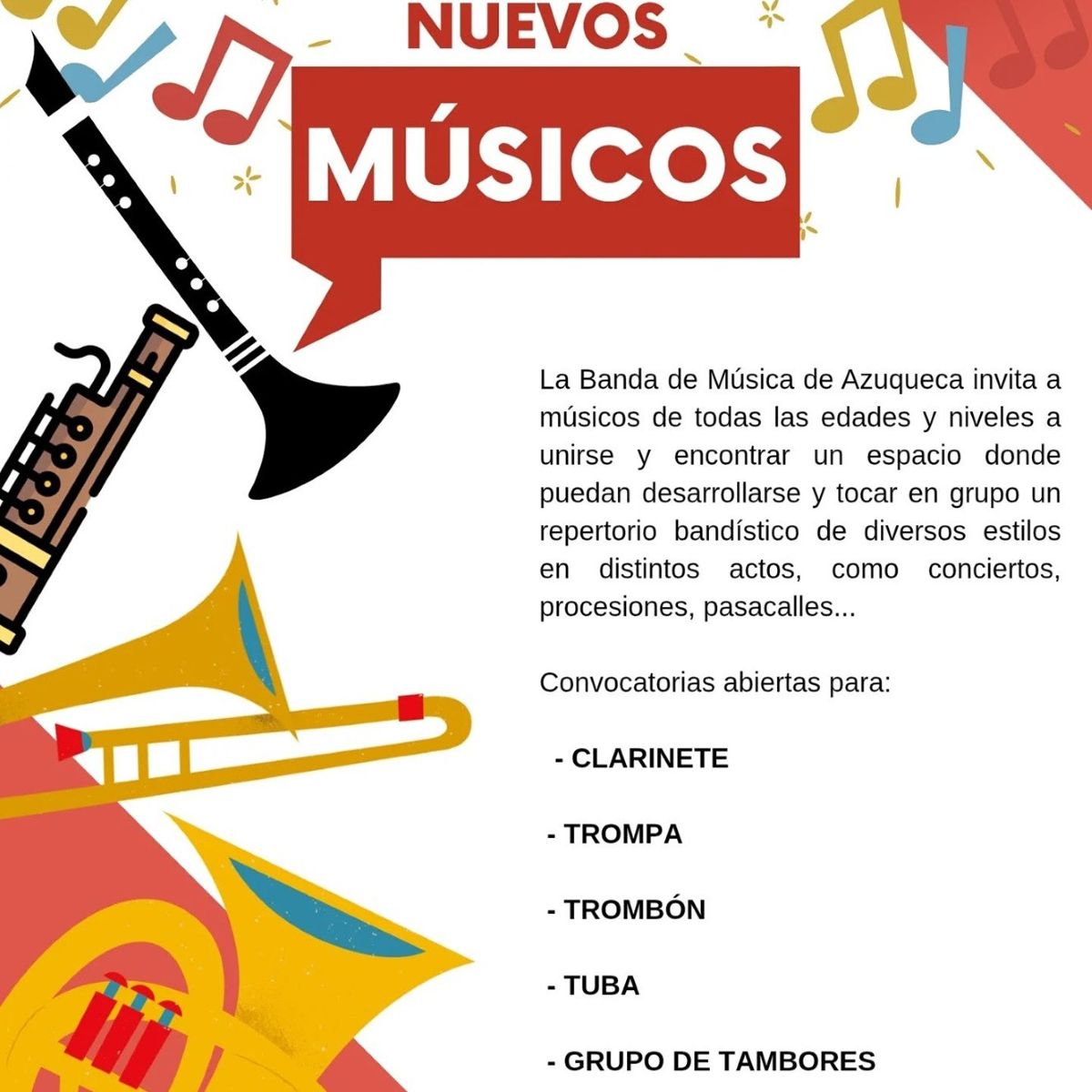 Se buscan nuevos miembros para la Banda de Música de Azuqueca de Henares somosclm.com/gu/azuqueca-de…