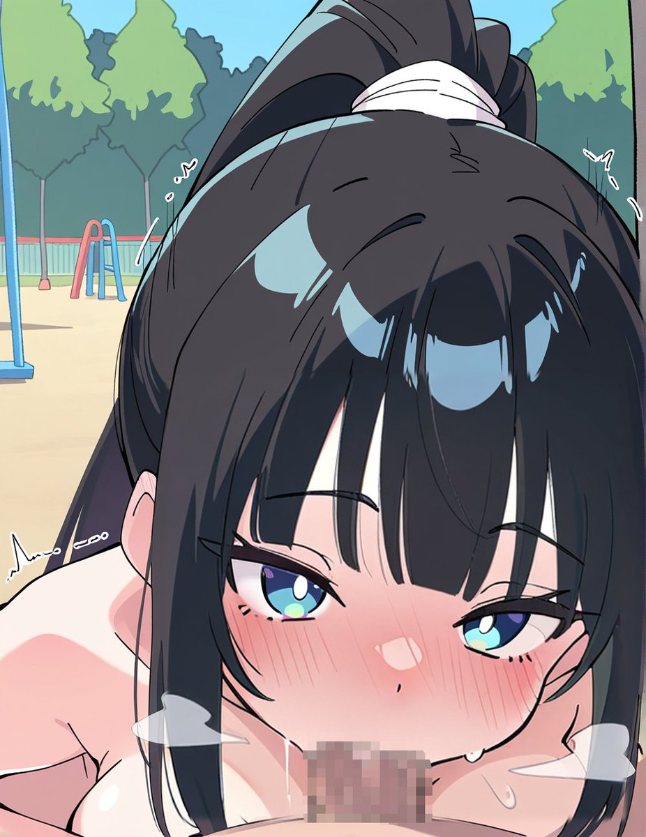 お外でおしゃぶりしちゃうゆずきちゃん 