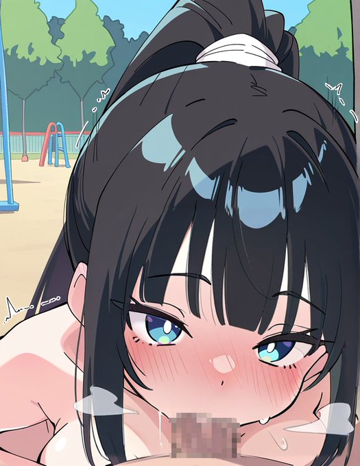 お外でおしゃぶりしちゃうゆずきちゃん 