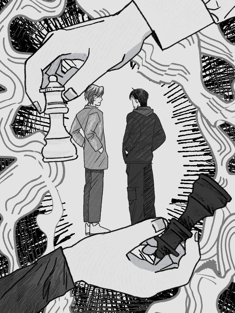 커미션 신청 감사합니다! 
흑백 2인 작업했습니다. 
링크: kre.pe/dIKc