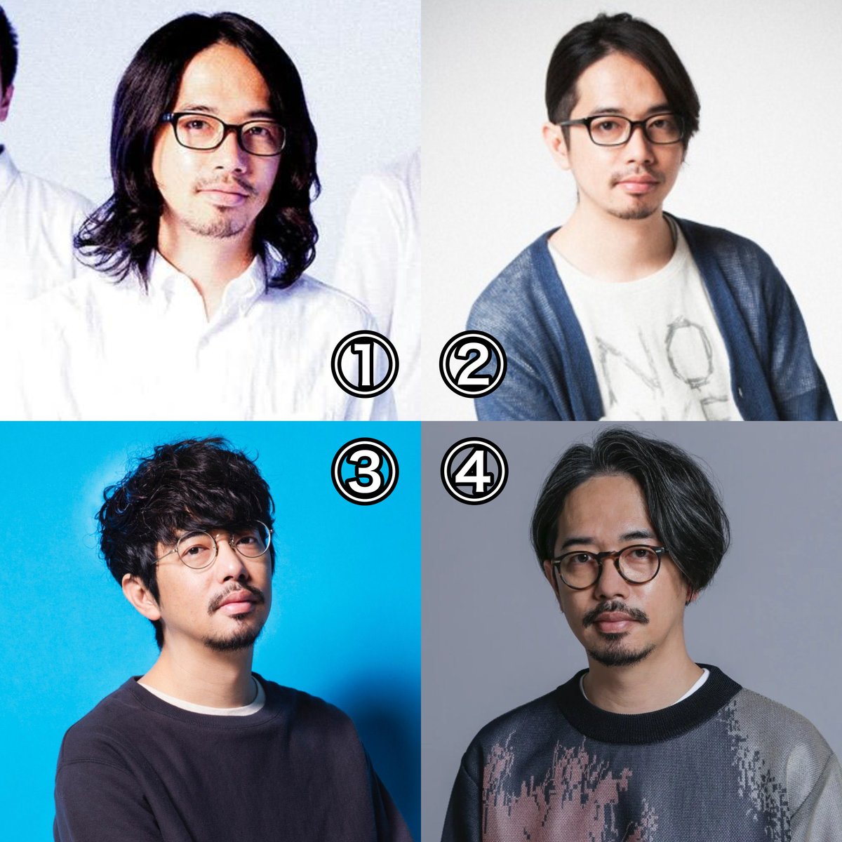 mago_guitar's tweet image. 【拡散希望】
〜勝手に開催! ゴッチの髪型人気投票〜 

Bブロック 2011〜現在まで
あなたはどの時代のゴッチが好きですか??

①2011年前後のゴッチ
②2012年前後のゴッチ
③2020年前後のゴッチ
④2025年前後のゴッチ

※Aブロックも同時並行で開催中!