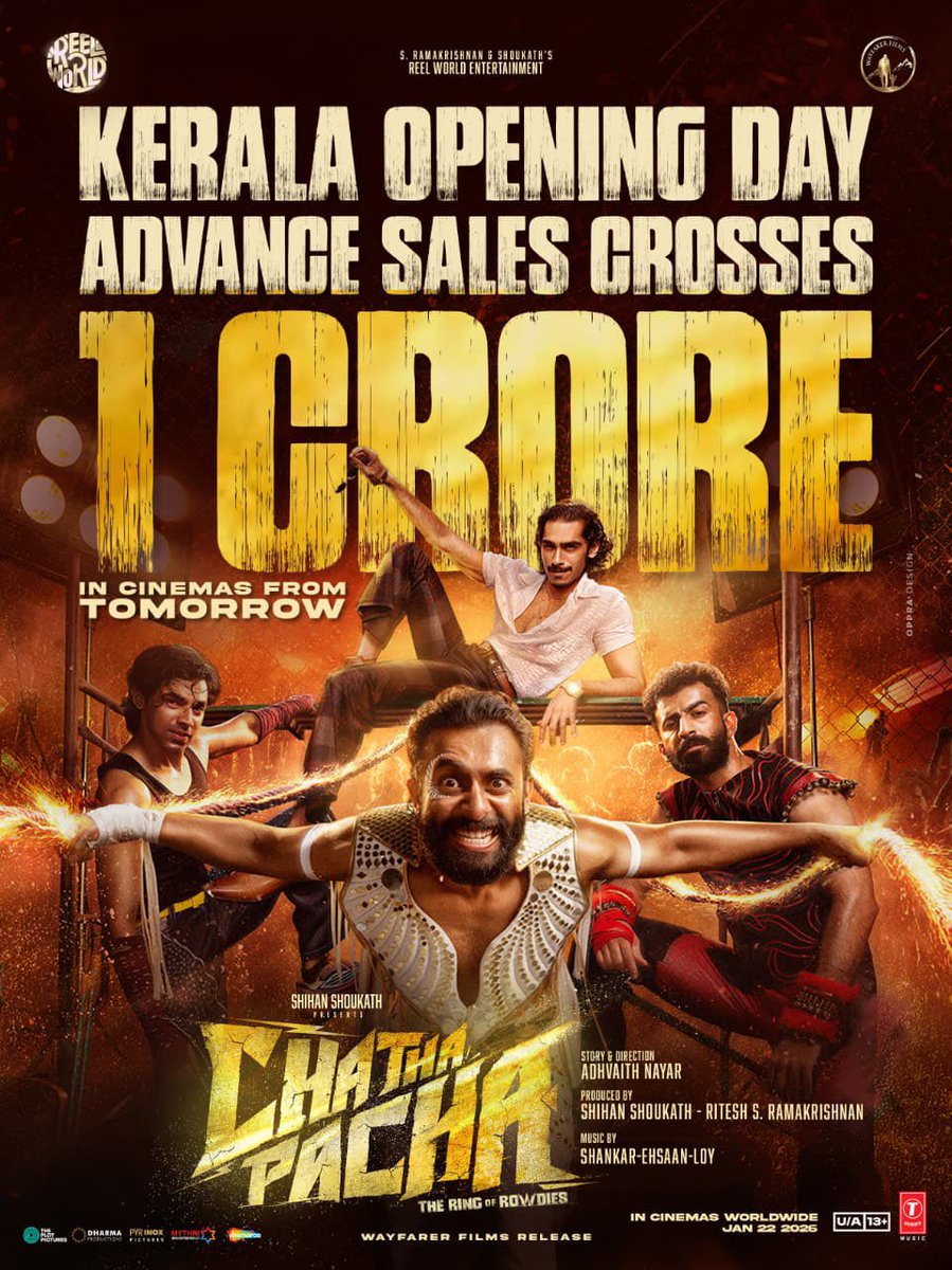 Forumkeralam2's tweet image. #ChathaPacha Superb trending🔥

1 Cr Plus Pre Sale In Kerala👏🏻