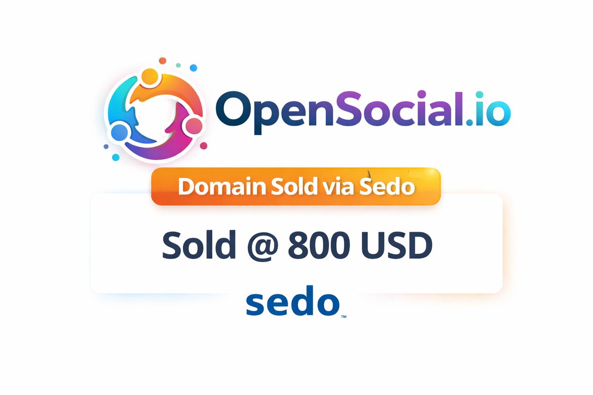 OpenSocial .io Sold <a href="/Sedo/">Sedo</a> 
<a href="/NameBio/">NameBio</a> 

#Domaining 
#DomainSale #DomainInvestor  
#PremiumDomains #DomainMarket